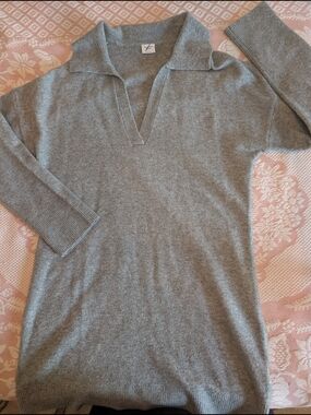 Abercrombie & Fitch Gray Knit Sweater Dress